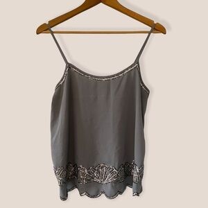 Express Sequins Open Back Camisole